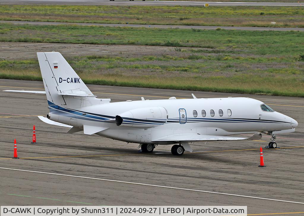 D-CAWK, 2017 Cessna 680A Citation Latitude C/N 680A-0107, Parked at the General Aviation area...