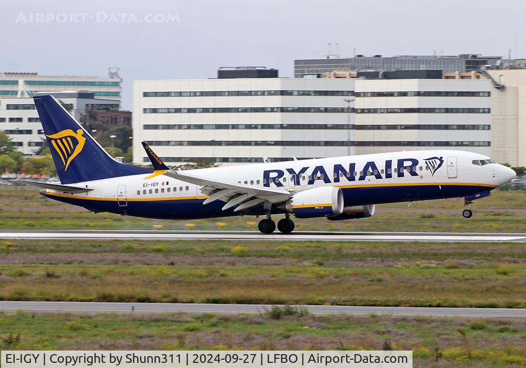 EI-IGY, Boeing 737- MAX 8 C/N 67078, Landing rwy 32R