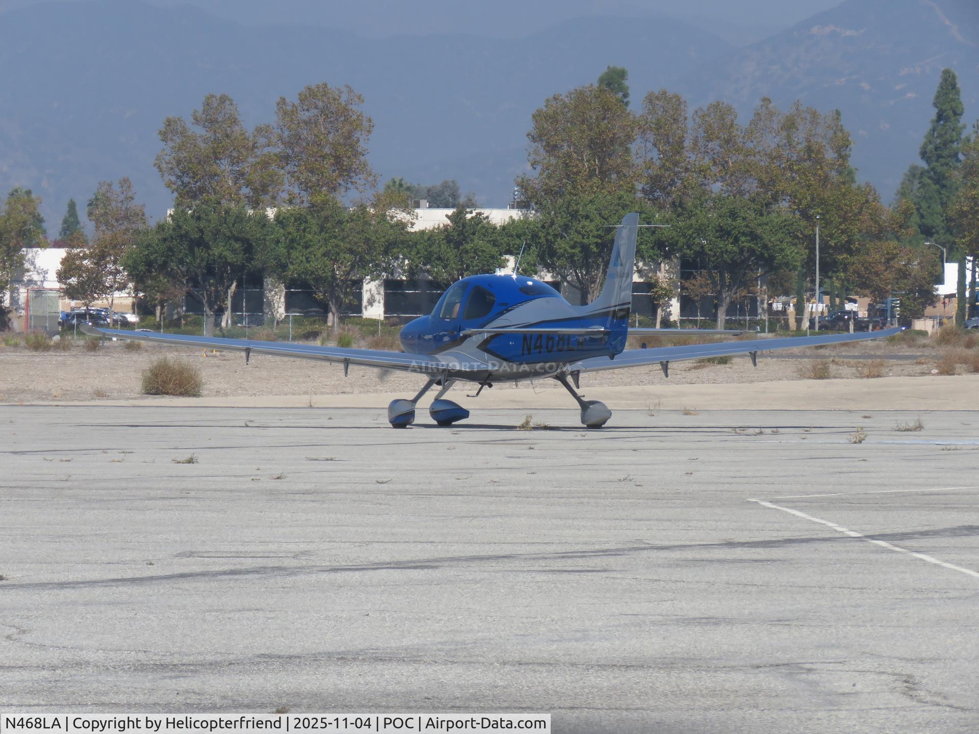 N468LA, 2025 Cirrus Design Corp SR20 Premium C/N 10766, Taxiing in the east lot
