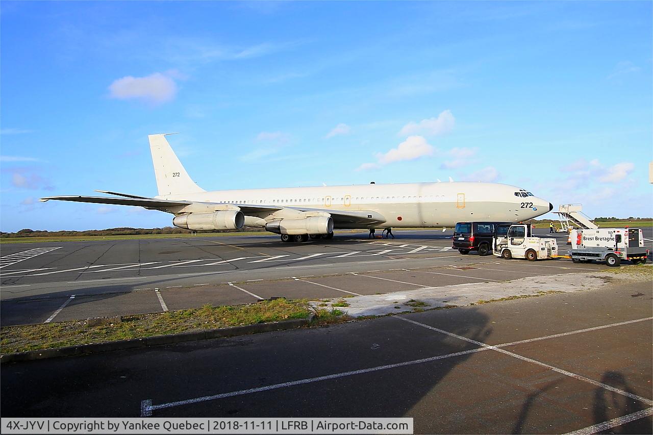 4X-JYV, 1975 Boeing 707-3L6C C/N 21096, Brest-Bretagne airport (LFRB-BES)