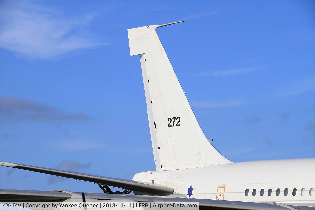 4X-JYV, 1975 Boeing 707-3L6C C/N 21096, Brest-Bretagne airport (LFRB-BES)