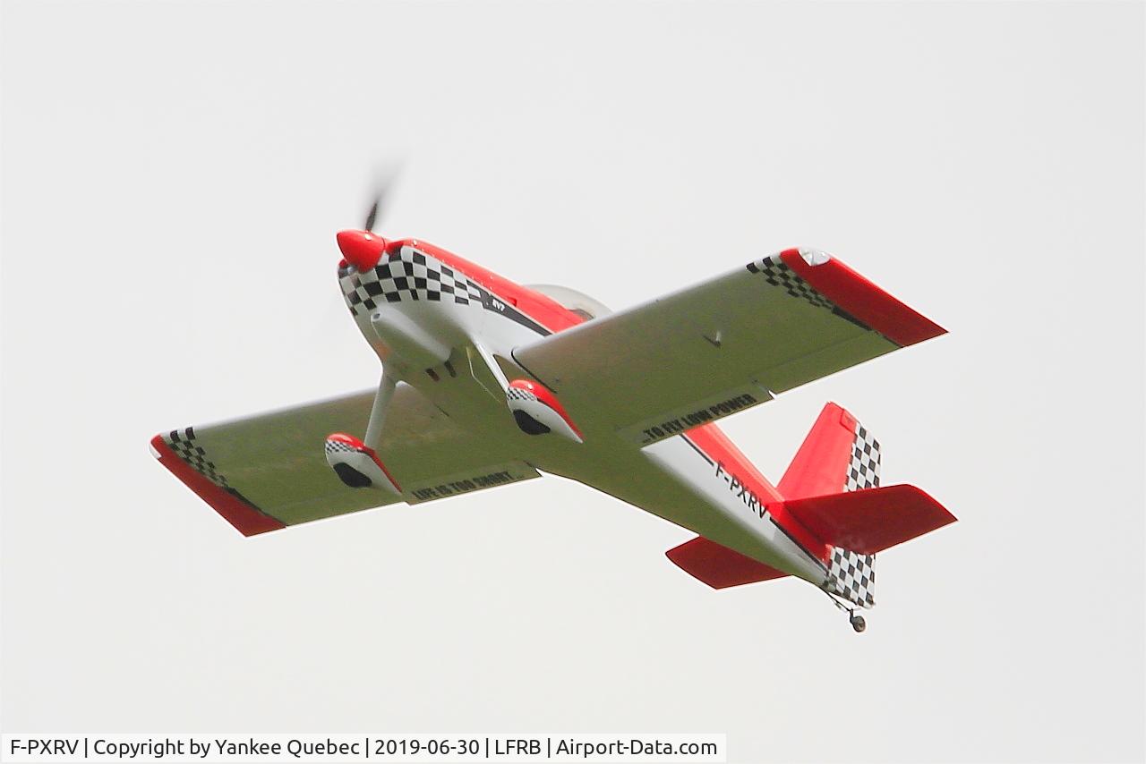 F-PXRV, 2017 Vans RV-7 C/N 74130, Take off rwy 25L, Brest-Bretagne airport (LFRB-BES)