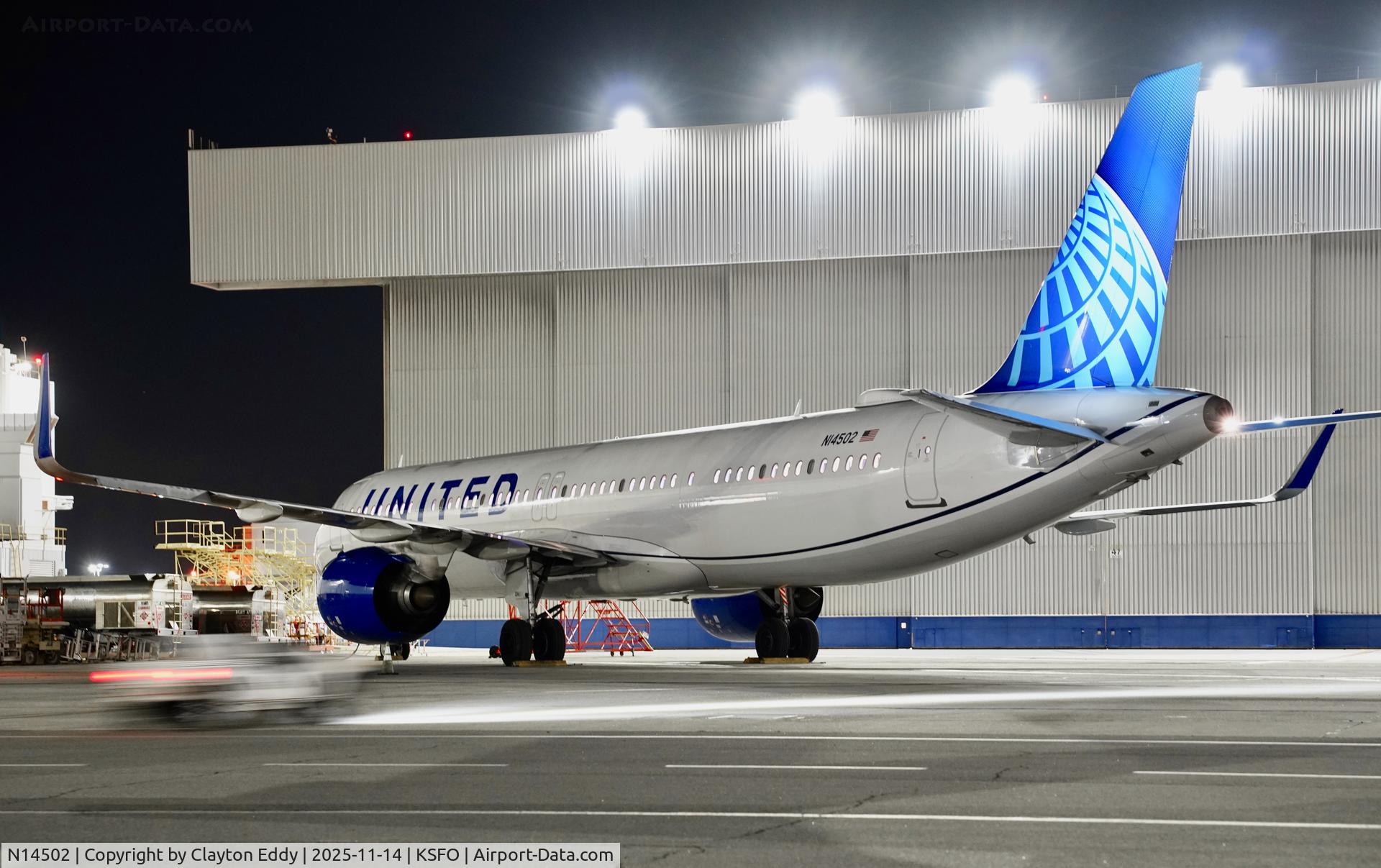 N14502, 2023 Airbus A321-271NX C/N 11598, SFO 2025