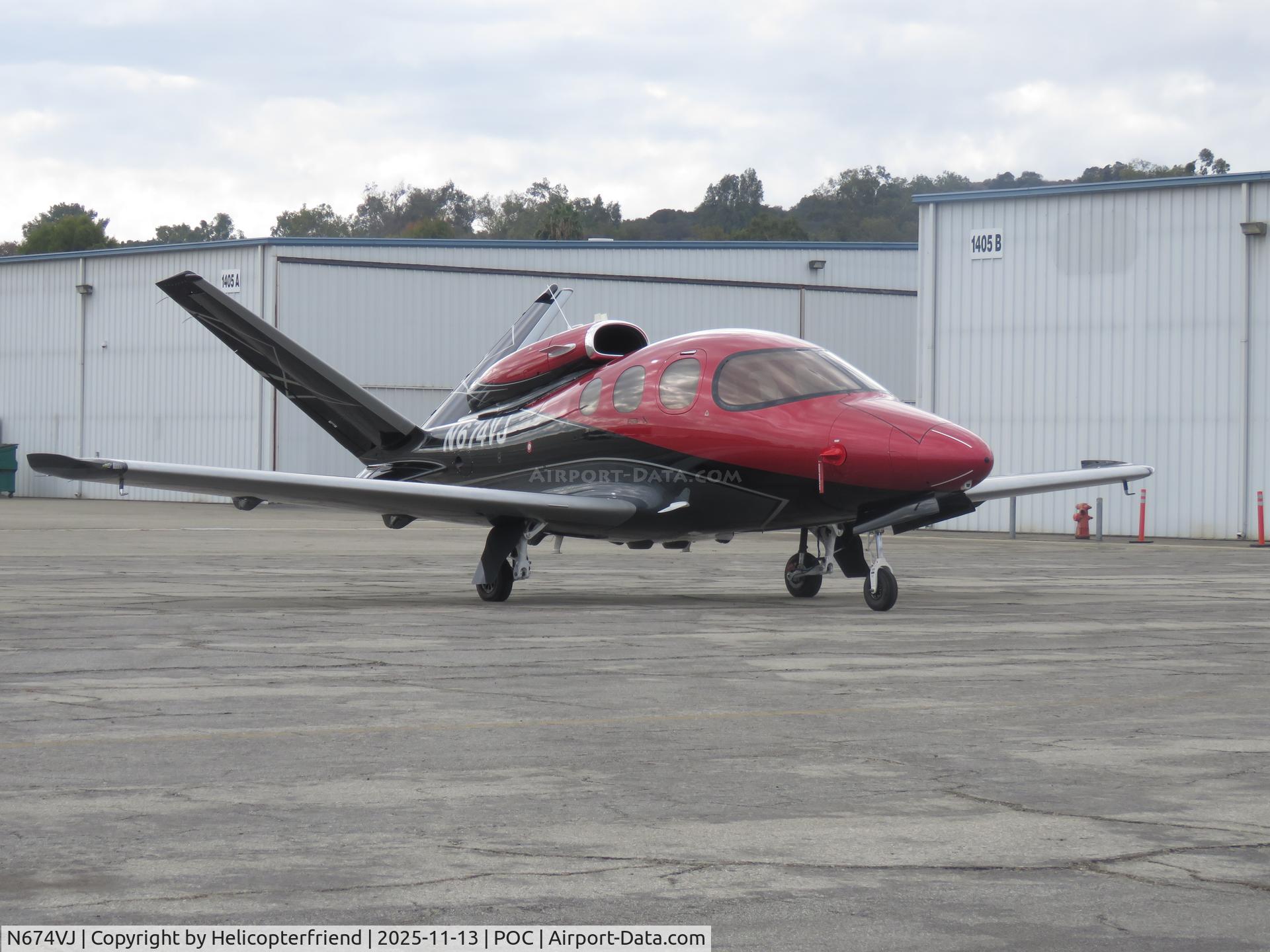 N674VJ, 2025 Cirrus SF50 G2+ Arrivee C/N 0674, Parked by ATP lot