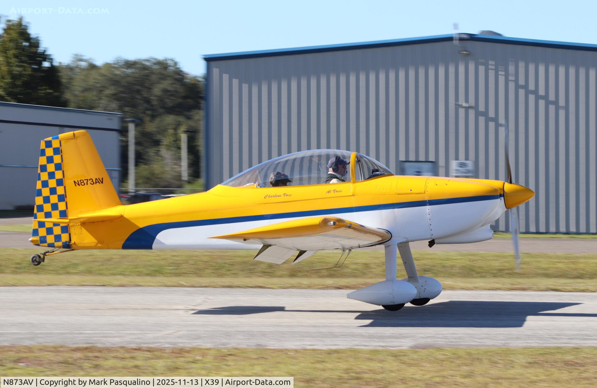 N873AV, 2007 Van's RV-8 C/N 81491, Vans RV-8