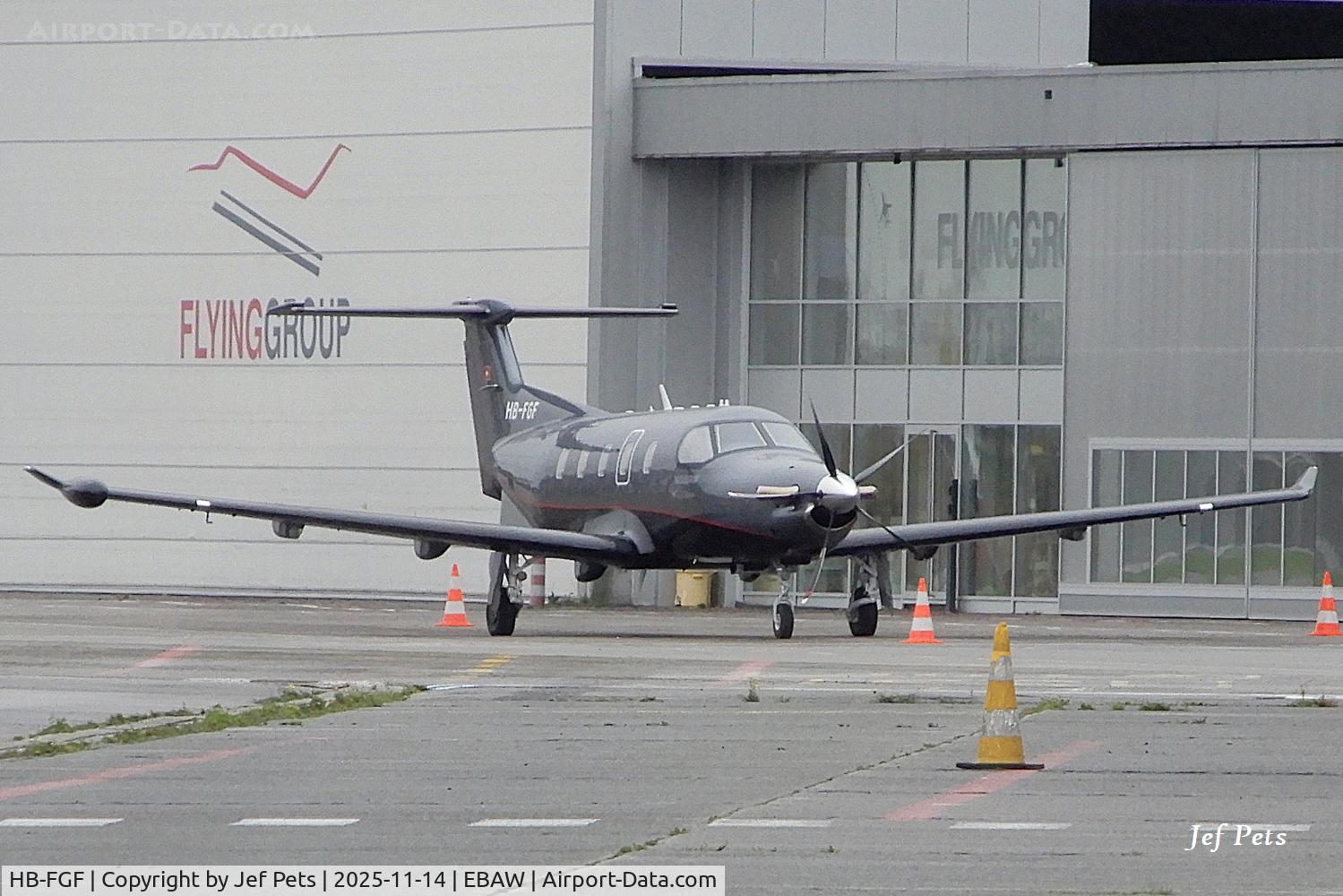 HB-FGF, 2025 Pilatus PC-12/47XP Pro C/N 3011, At Antwerp Airport.