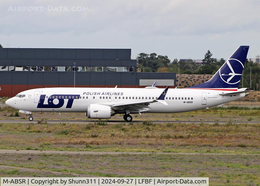 M-ABSR, Boeing 737-8 MAX C/N 43975, Departing for storage @LDE... To be SP-LVQ