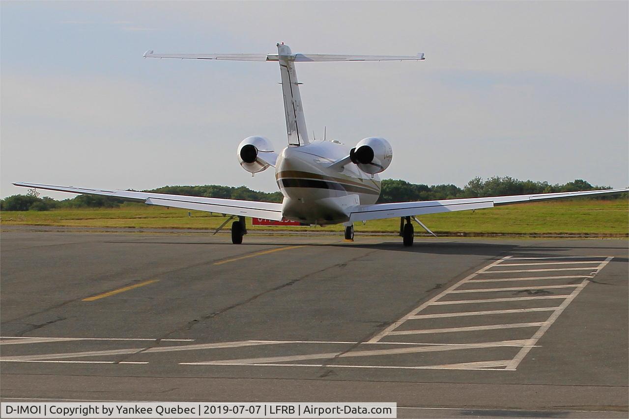 D-IMOI, 1998 Cessna 525 CitationJet CJ1 C/N 525-0240, Parked, Brest-Bretagne airport (LFRB-BES)