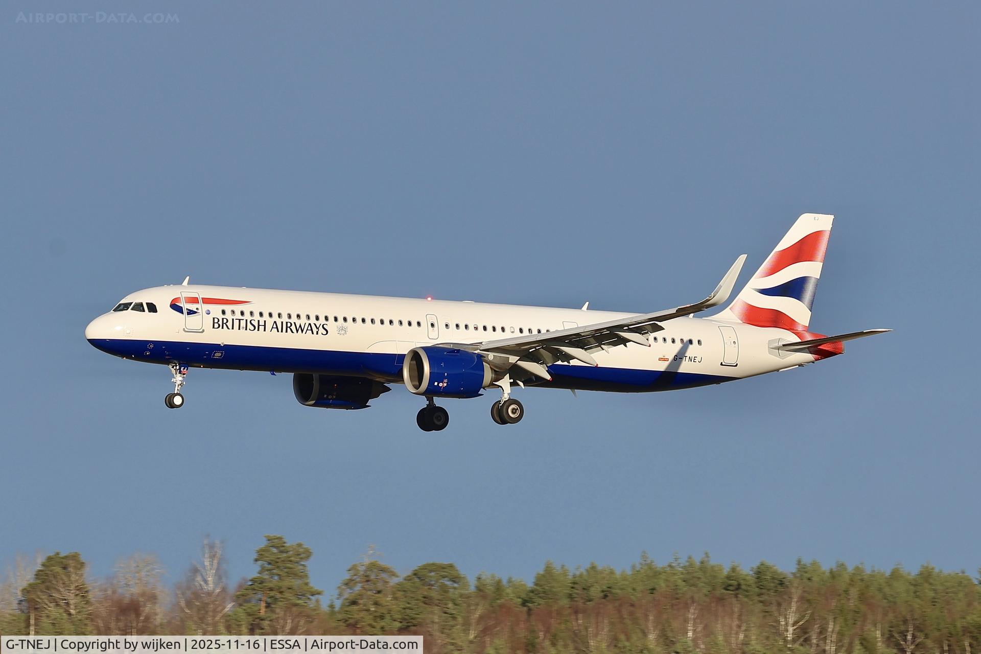 G-TNEJ, 2025 Airbus A321-251NX C/N 12753, Rwy 26