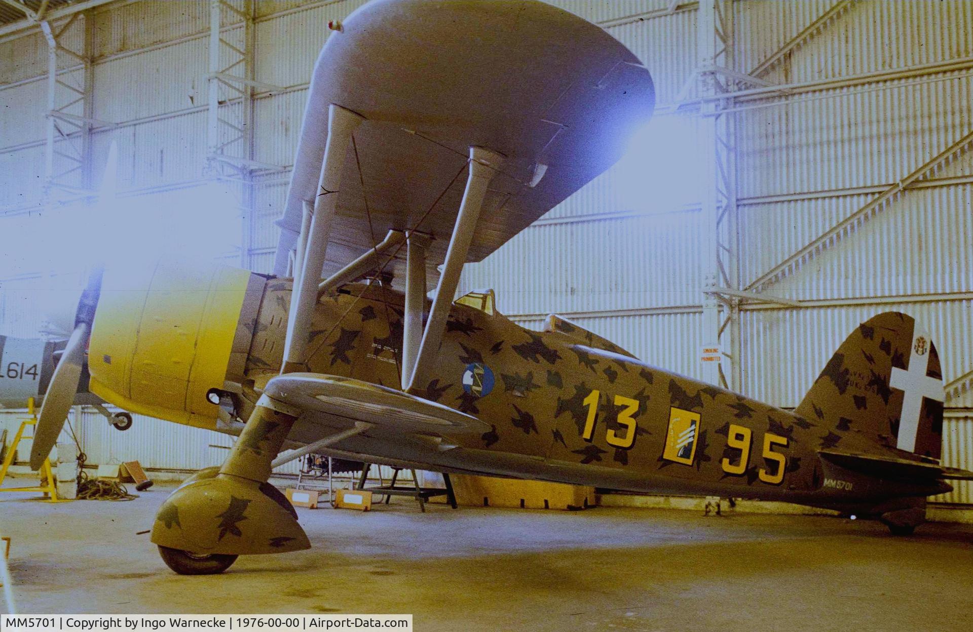 MM5701, Fiat CR.42 Falco C/N Not found MM5701, FIAT CR.42 Falco at the RAF St. Athan Historic Aircraft Collection