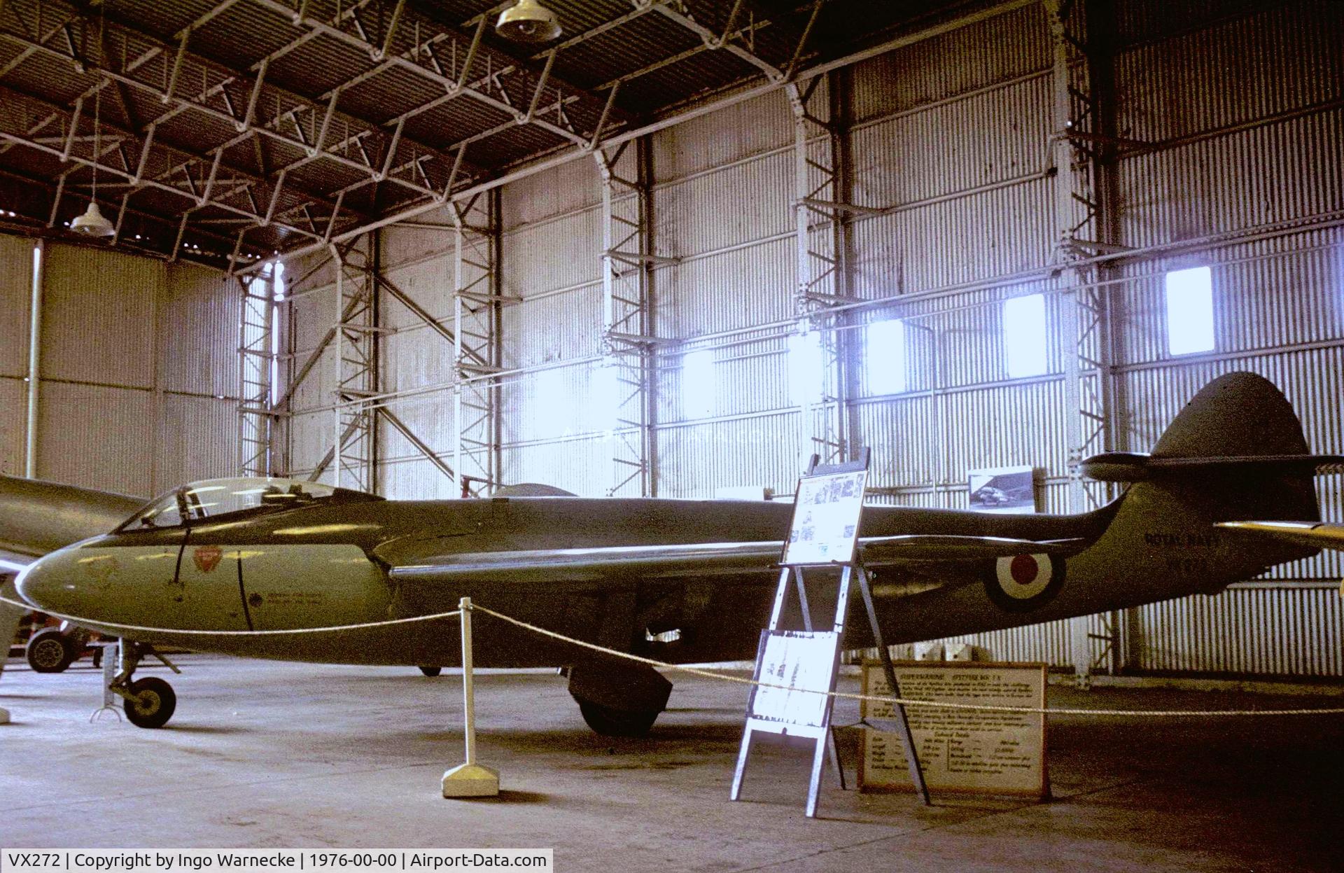 VX272, 1948 Hawker P.1052 C/N Not found VX272, Hawker P.1052 at the RAF St. Athan Historic Aircraft Collection