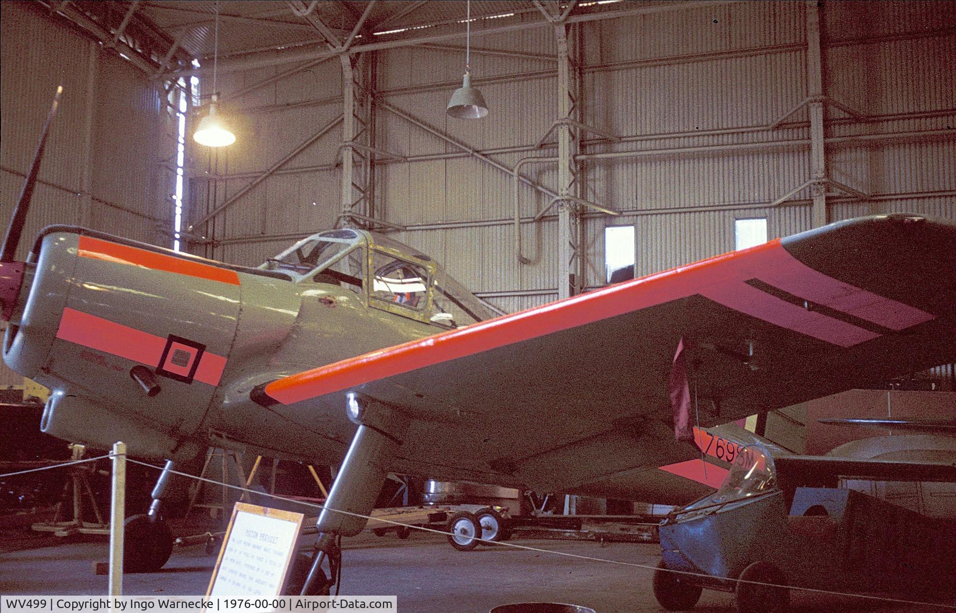 WV499, 1953 Percival P-56 Provost T.1 C/N PAC/F/062, Percival P.56 Provost T1 at the RAF St. Athan Historic Aircraft Collection
