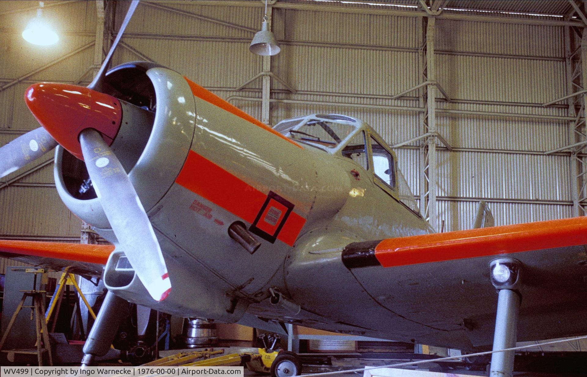 WV499, 1953 Percival P-56 Provost T.1 C/N PAC/F/062, Percival P.56 Provost T1 at the RAF St. Athan Historic Aircraft Collection