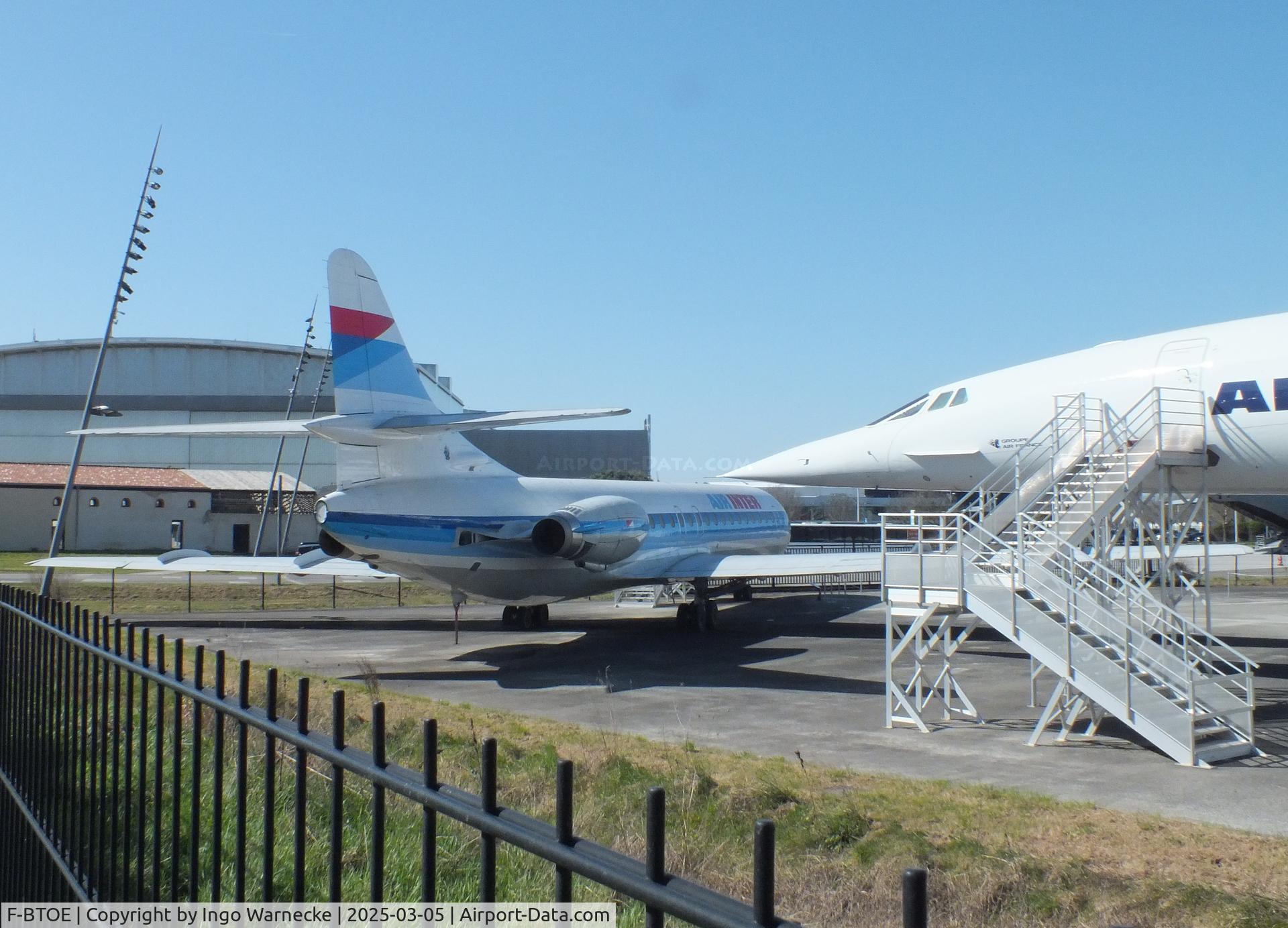 F-BTOE, 1973 Sud Aviation SE-210 Caravelle 12 C/N 280, Sud Aviation SE.210 Caravelle 12 at the Aeroscopia, Blagnac (Toulouse)