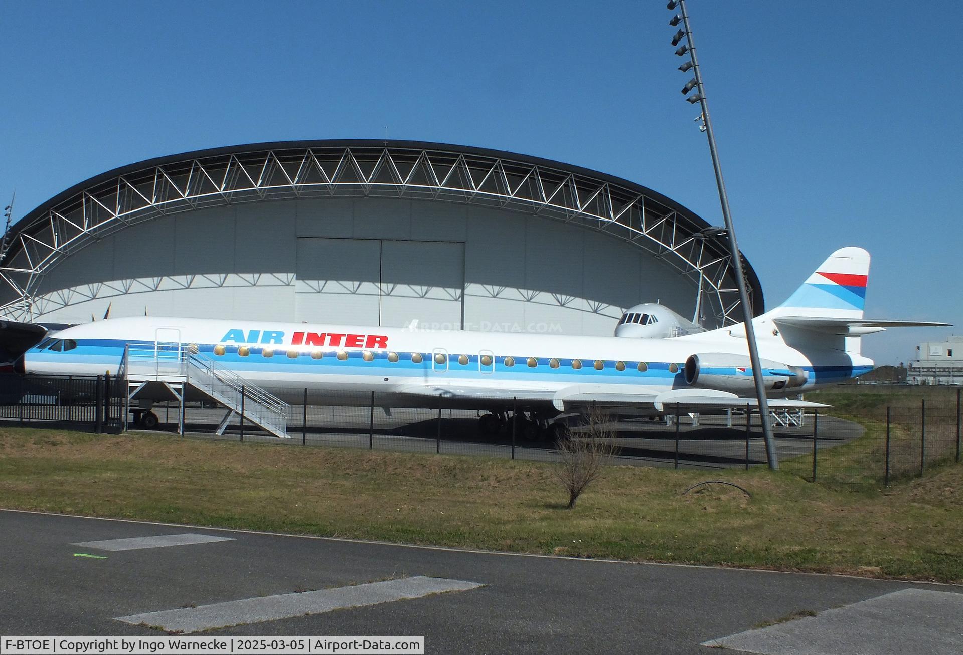 F-BTOE, 1973 Sud Aviation SE-210 Caravelle 12 C/N 280, Sud Aviation SE.210 Caravelle 12 at the Aeroscopia, Blagnac (Toulouse)