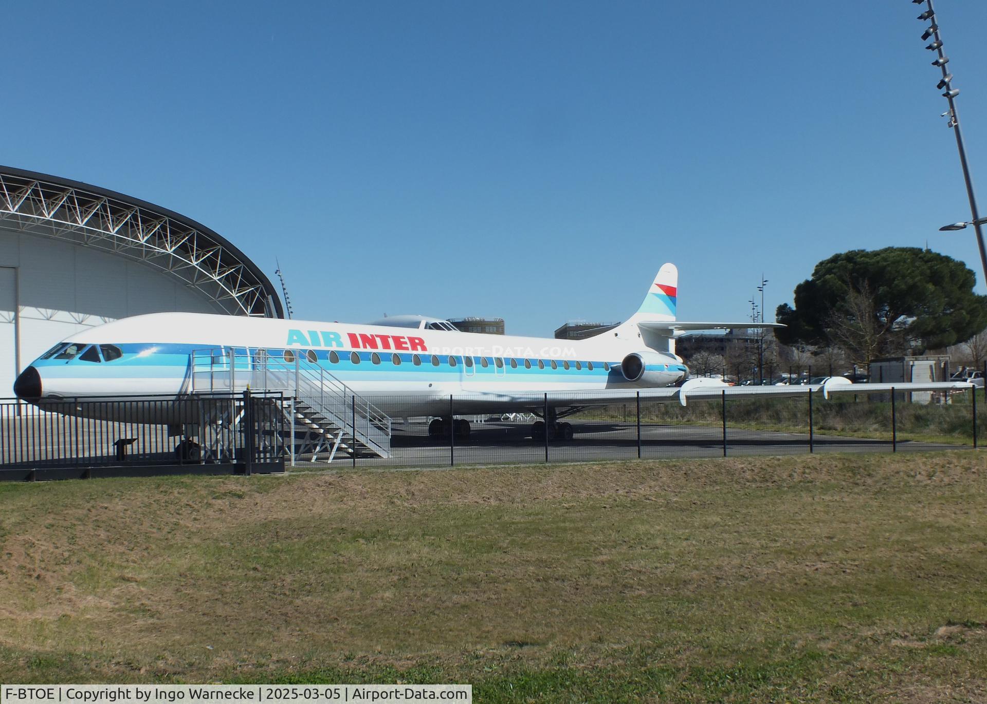 F-BTOE, 1973 Sud Aviation SE-210 Caravelle 12 C/N 280, Sud Aviation SE.210 Caravelle 12 at the Aeroscopia, Blagnac (Toulouse)