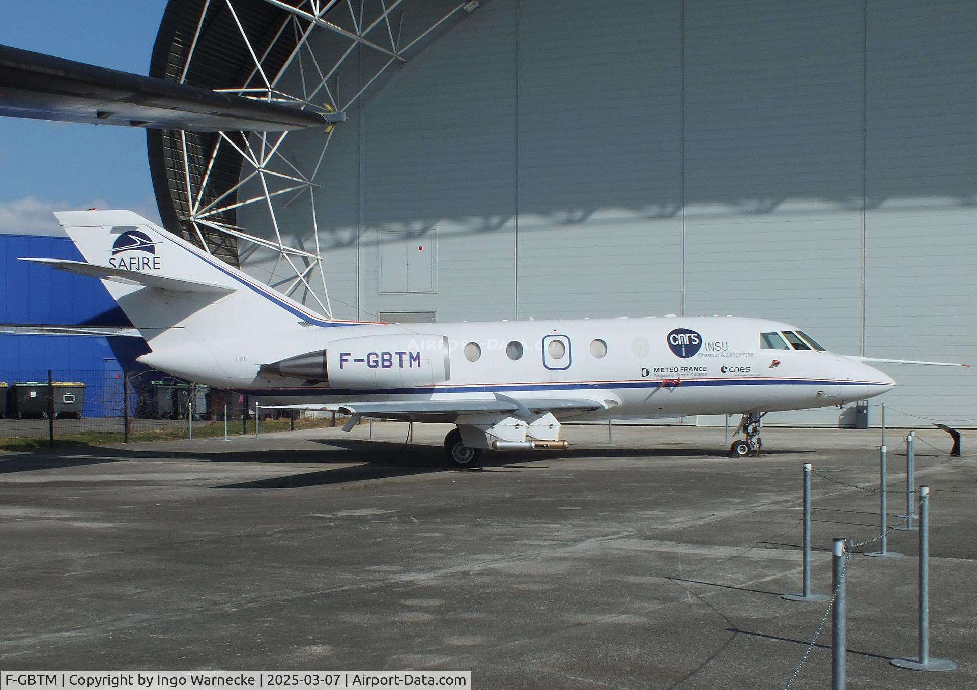 F-GBTM, 1980 Dassault Falcon 20GF C/N 397, Dassault Falcon 20GF meteorological research aircraft at the Aeroscopia, Blagnac (Toulouse)
