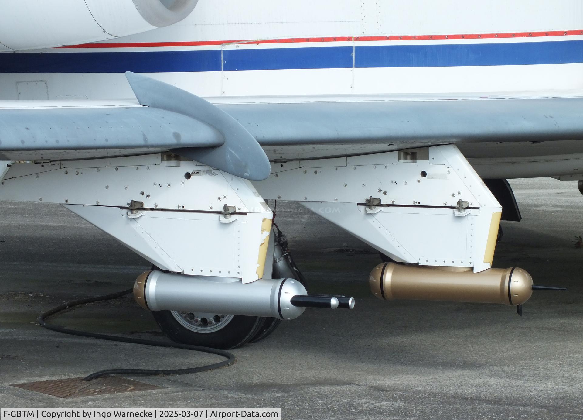 F-GBTM, 1980 Dassault Falcon 20GF C/N 397, Dassault Falcon 20GF meteorological research aircraft at the Aeroscopia, Blagnac (Toulouse)