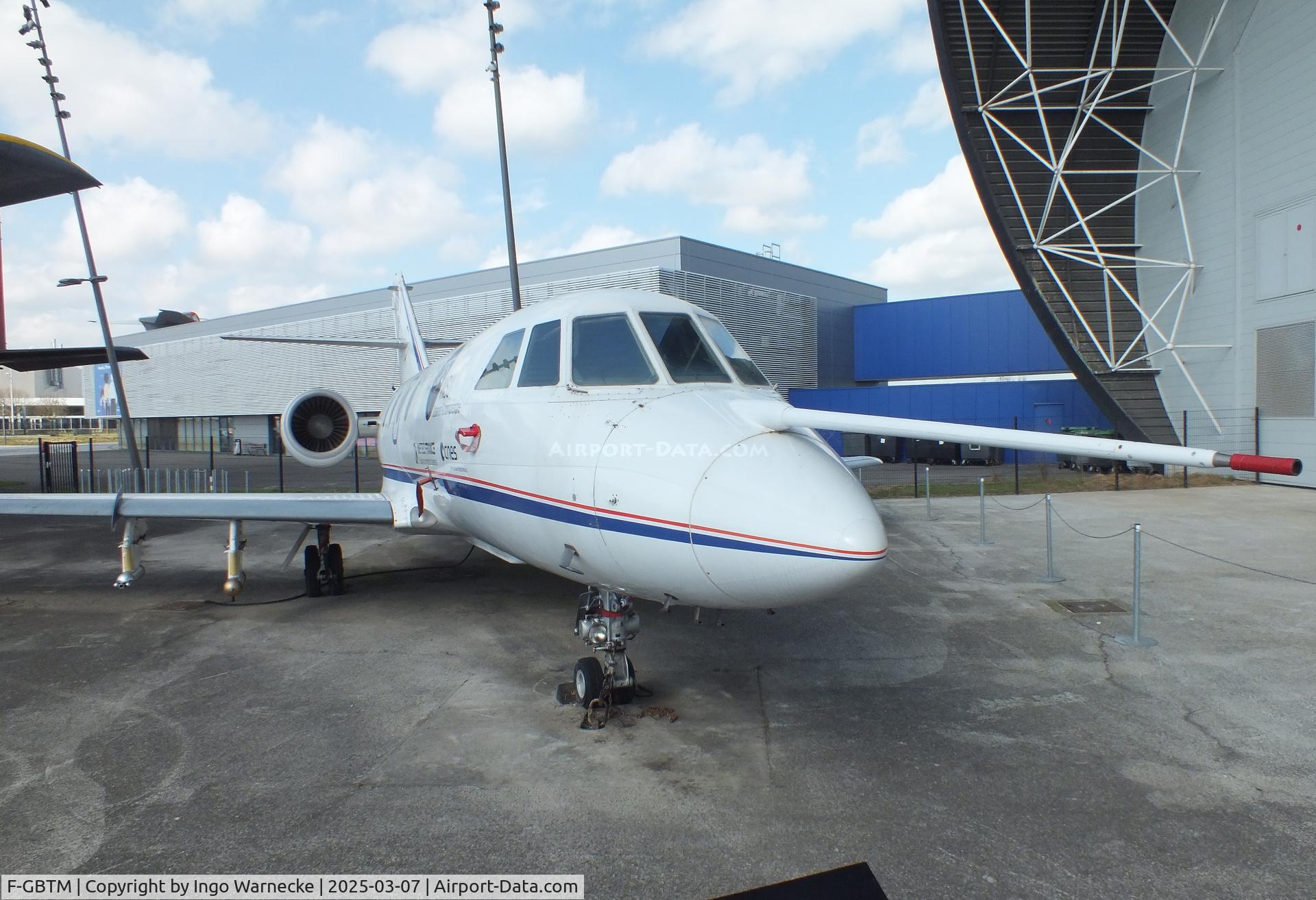 F-GBTM, 1980 Dassault Falcon 20GF C/N 397, Dassault Falcon 20GF meteorological research aircraft at the Aeroscopia, Blagnac (Toulouse)