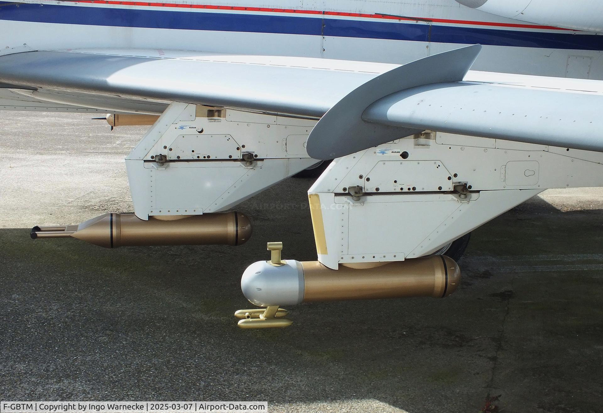 F-GBTM, 1980 Dassault Falcon 20GF C/N 397, Dassault Falcon 20GF meteorological research aircraft at the Aeroscopia, Blagnac (Toulouse)