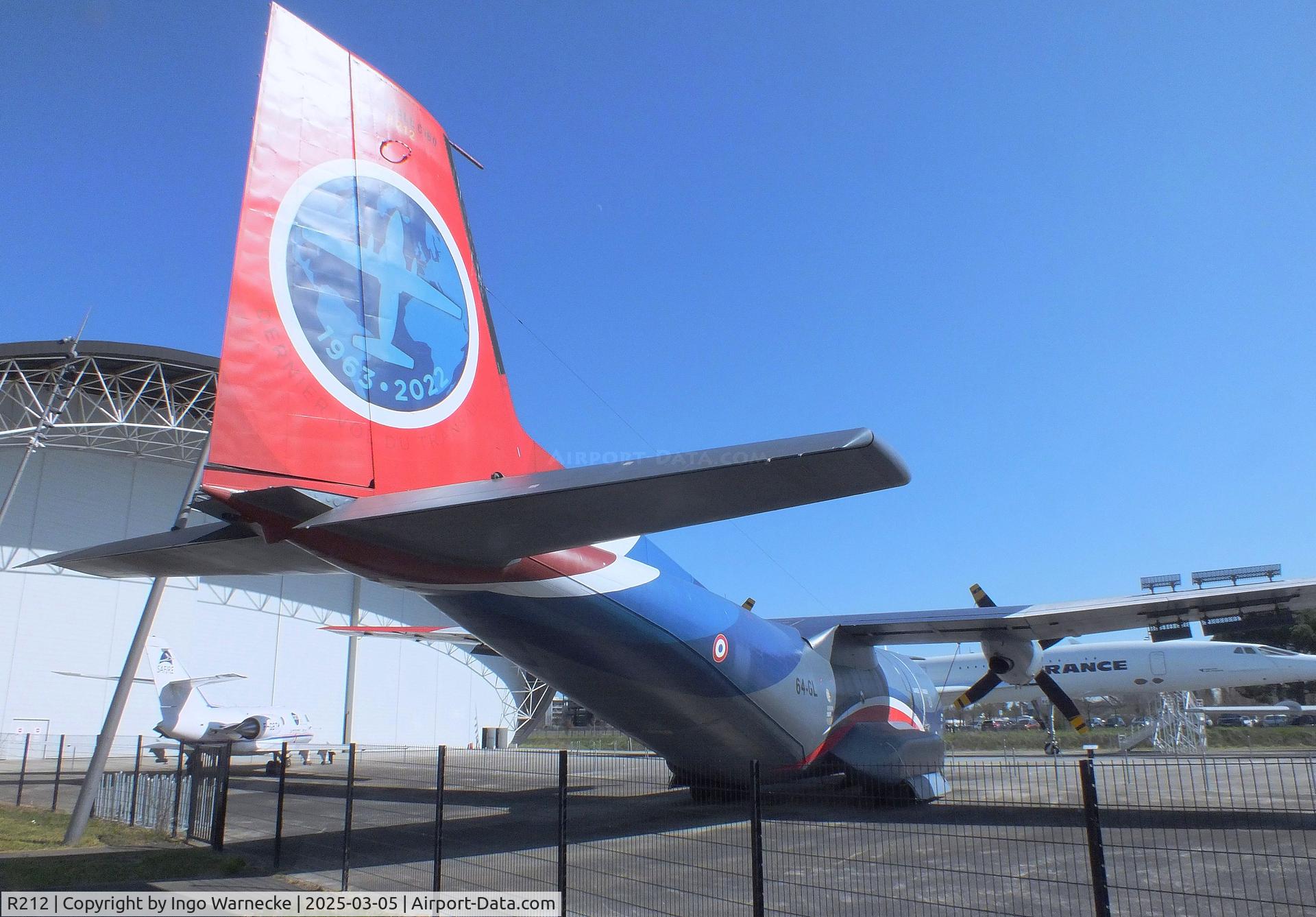 R212, Transall C-160R C/N 215, Transall C-160R in 'last flight in French Air Force 2022' special colours at the Aeroscopia, Blagnac (Toulouse)