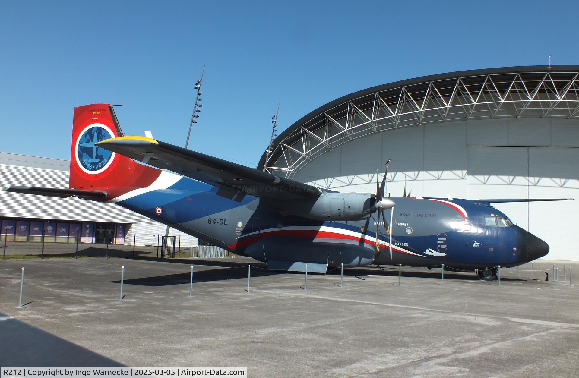 R212, Transall C-160R C/N 215, Transall C-160R in 'last flight in French Air Force 2022' special colours at the Aeroscopia, Blagnac (Toulouse)