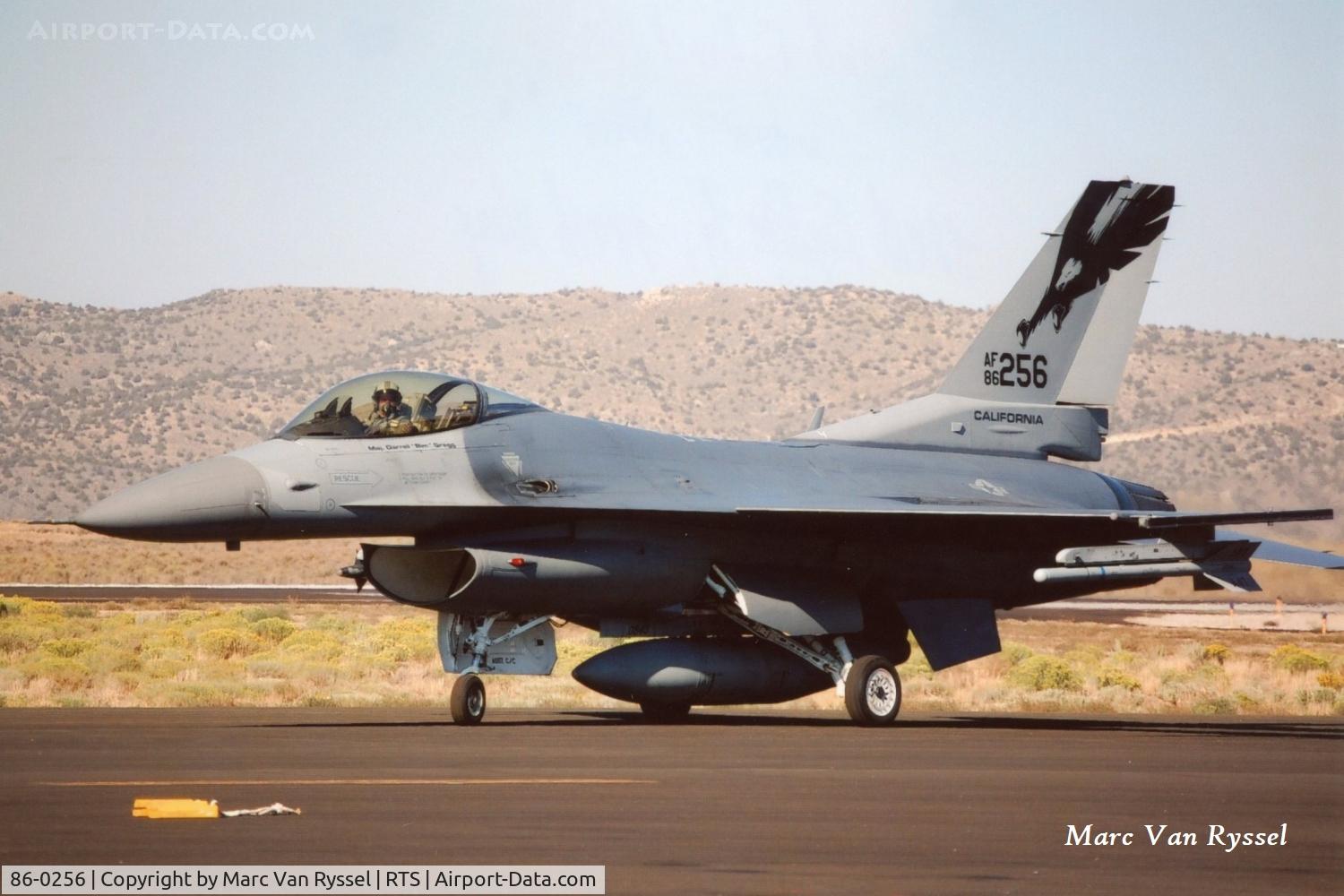 86-0256, 1986 General Dynamics F-16C Fighting Falcon C/N 5C-362, At the 2007 Reno Air Races, 194 FS - 144 W  Fresno Yosemite CA.