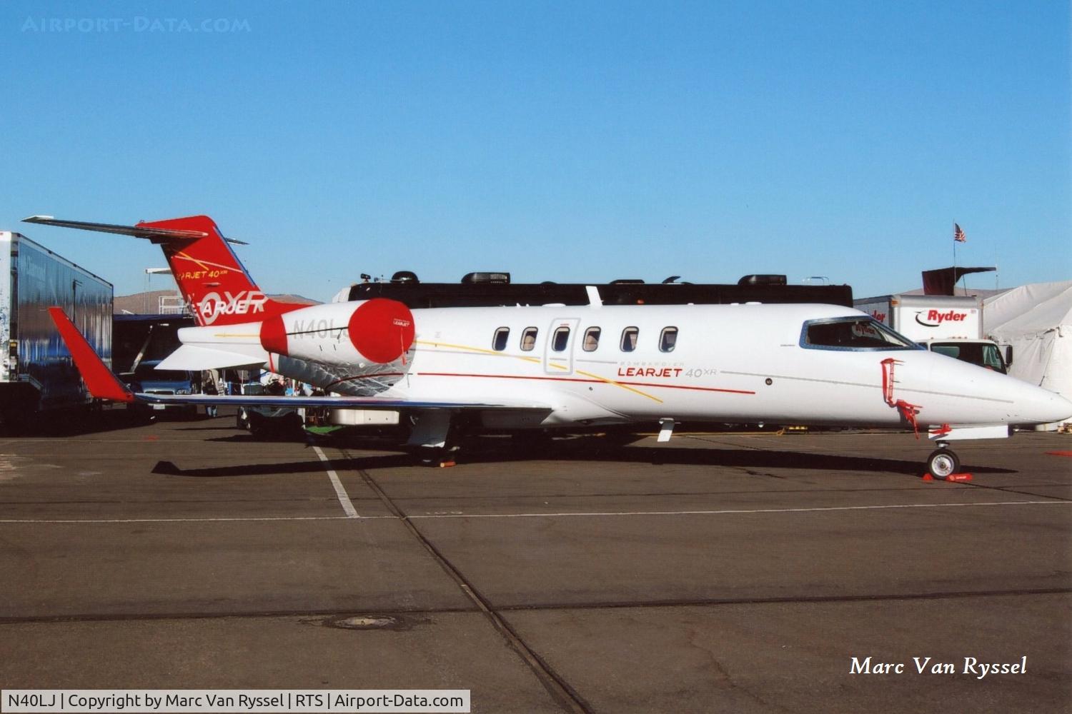 N40LJ, Learjet Inc 45 C/N 2009, At the 2007 Reno Air Races.
