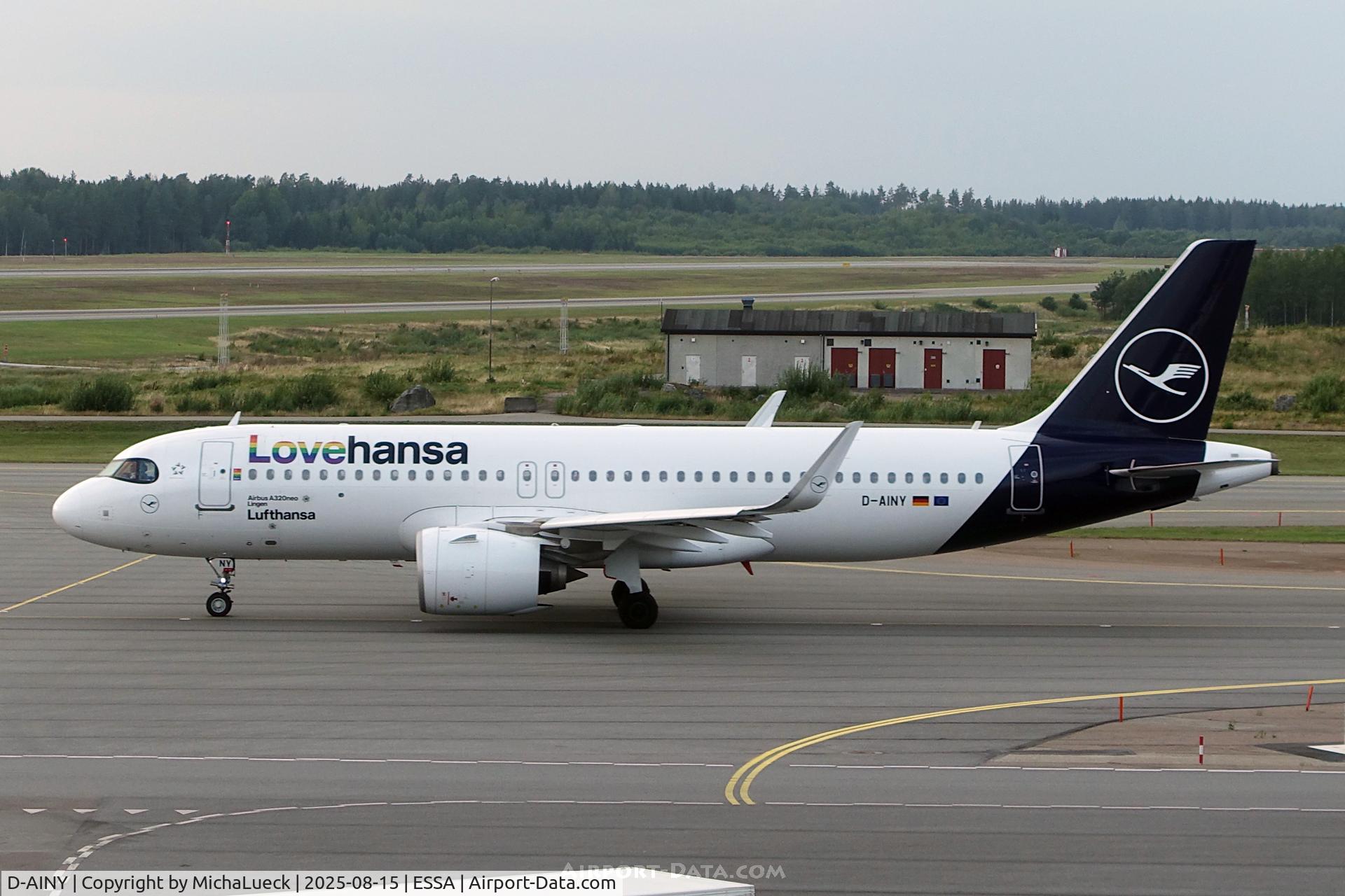 D-AINY, 2020 Airbus A320-271N C/N 9453, LOVEHANSA