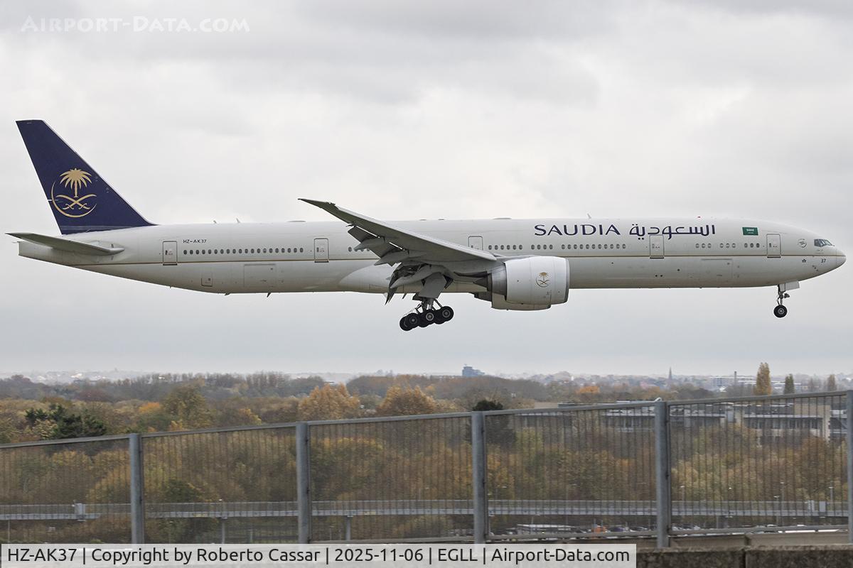 HZ-AK37, 2016 Boeing 777-3FG(ER) C/N 61594, London Heathrow Airport
