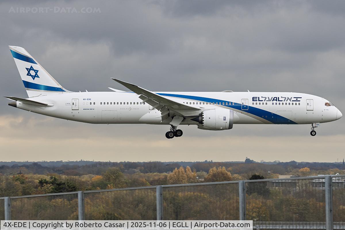 4X-EDE, 2018 Boeing 787-9 Dreamliner C/N 63393, London Heathrow Airport