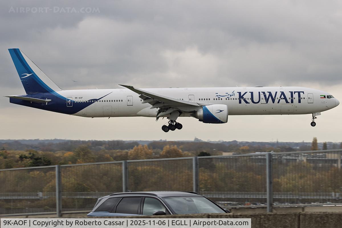 9K-AOF, 2017 Boeing 777-369/ER C/N 62564, London Heathrow Airport