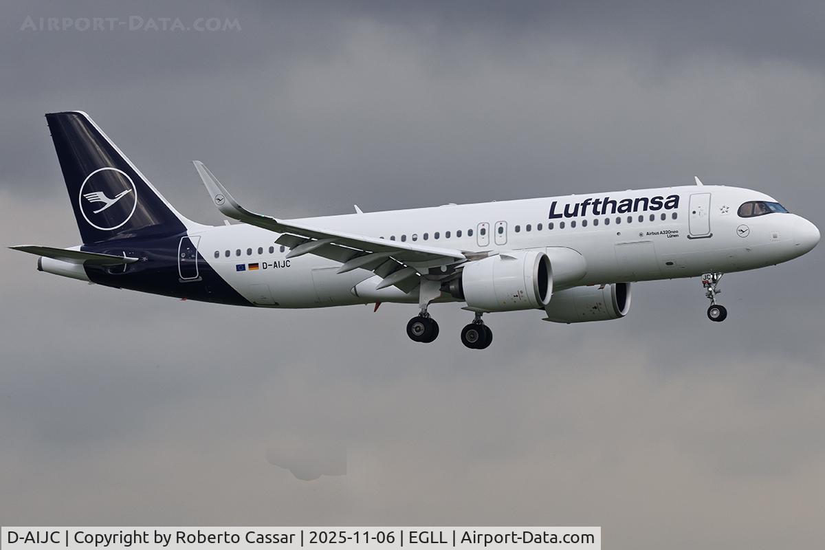 D-AIJC, 2020 Airbus A320-271N C/N 9581, London Heathrow Airport