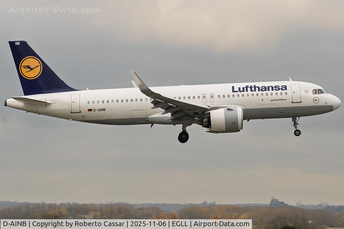 D-AINB, 2016 Airbus A320-271N C/N 6864, London Heathrow Airport