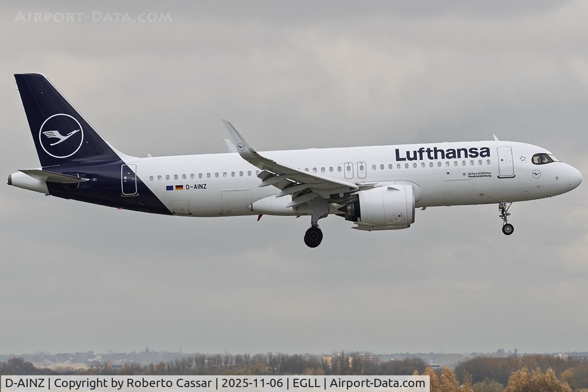 D-AINZ, 2020 Airbus A320-271N C/N 9442, London Heathrow Airport