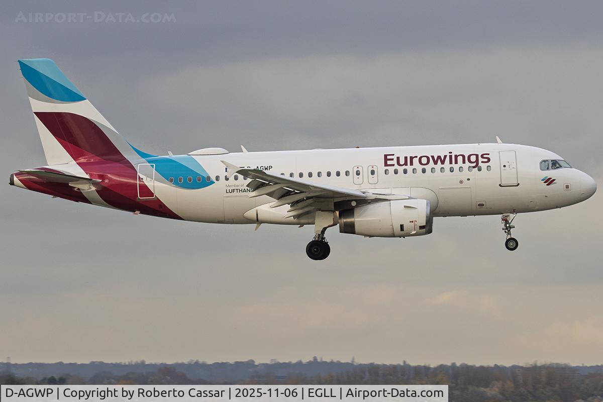 D-AGWP, 2010 Airbus A319-132 C/N 4227, London Heathrow Airport
