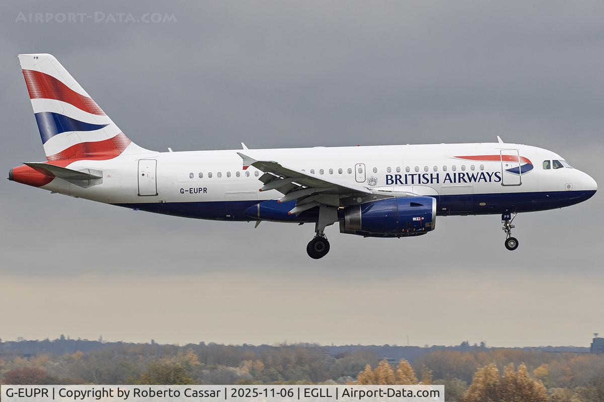 G-EUPR, 2000 Airbus A319-131 C/N 1329, London Heathrow Airport
