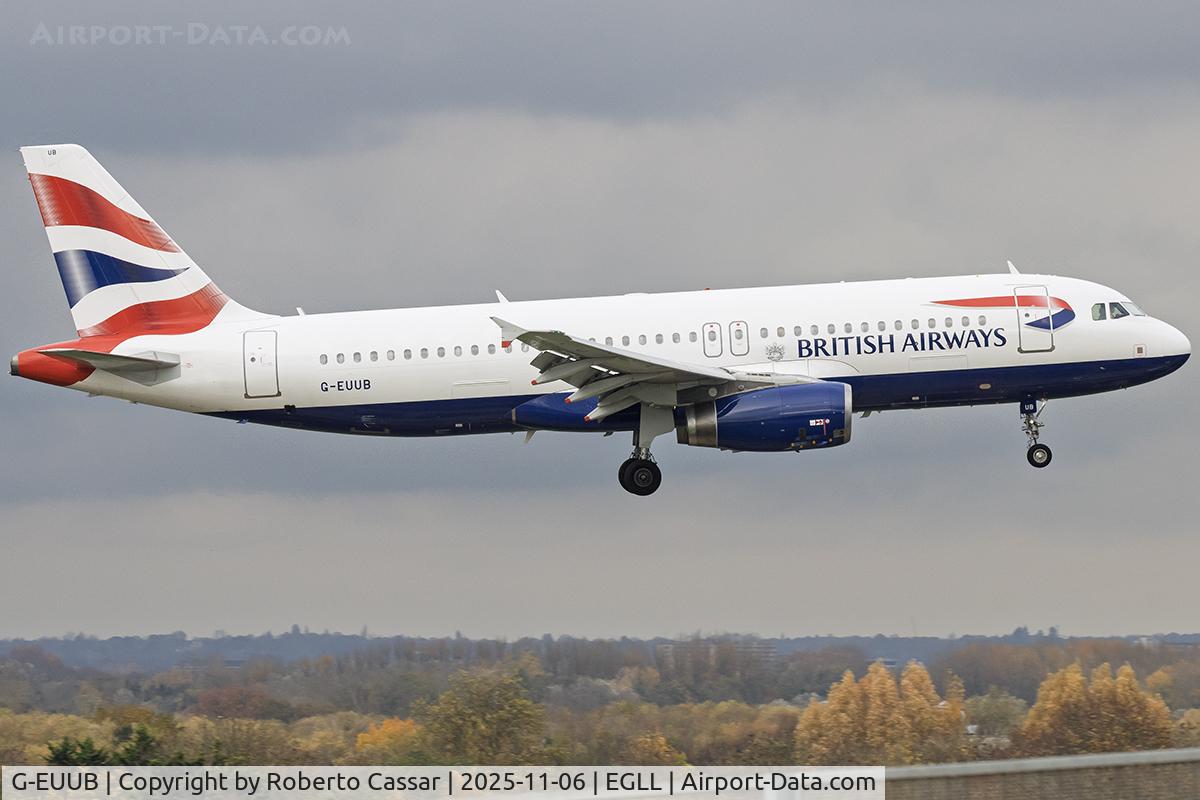 G-EUUB, 2002 Airbus A320-232 C/N 1689, London Heathrow Airport
