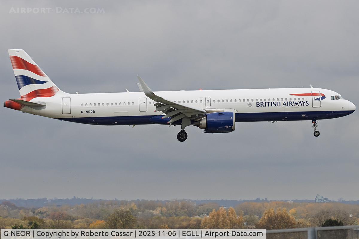 G-NEOR, 2018 Airbus A321-251NX C/N 8526, London Heathrow Airport