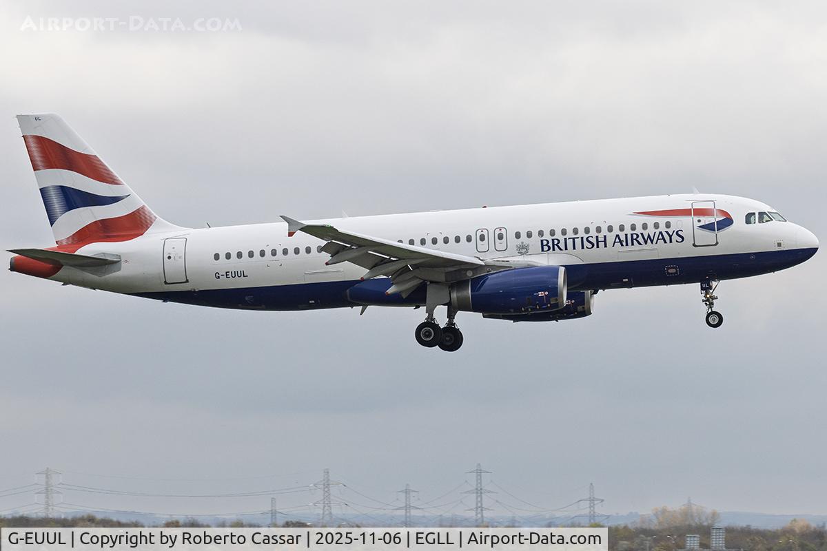 G-EUUL, 2002 Airbus A320-232 C/N 1708, London Heathrow Airport