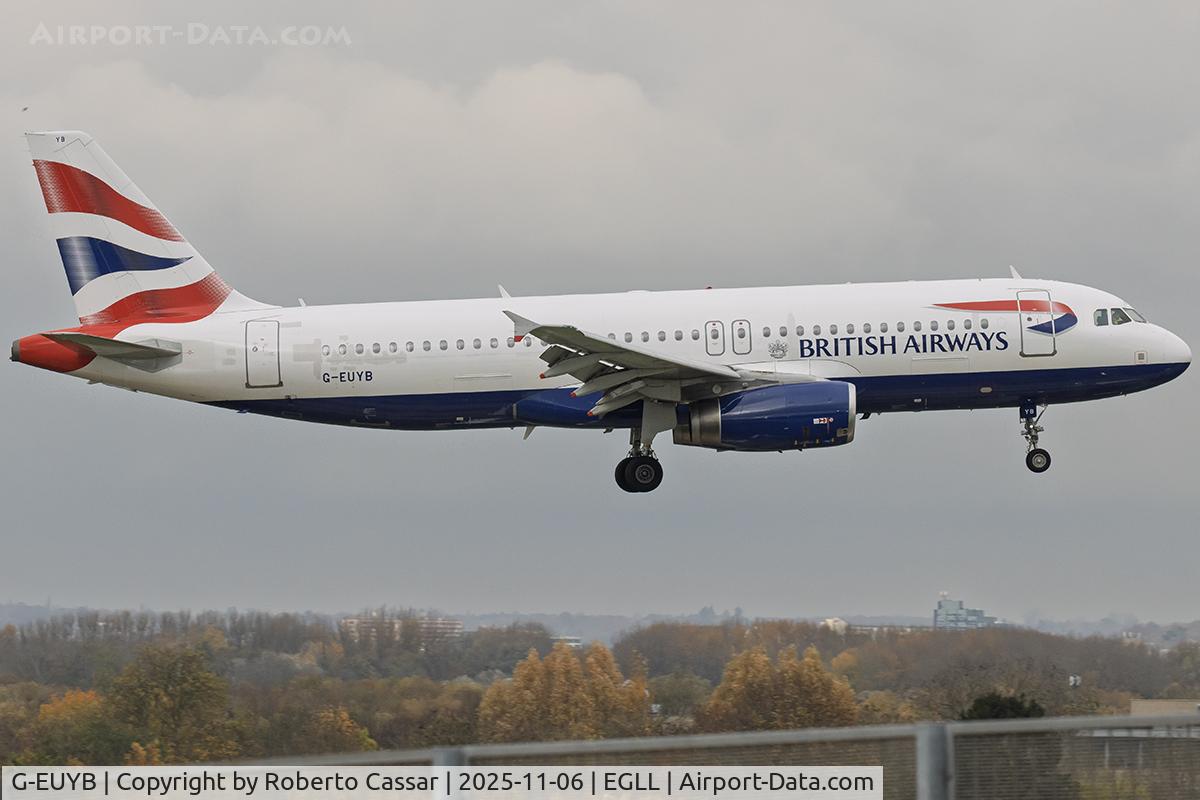 G-EUYB, 2008 Airbus A320-232 C/N 3703, London Heathrow Airport