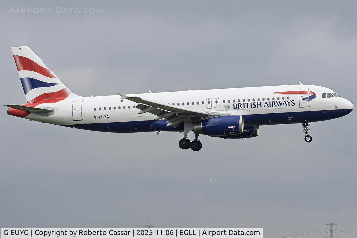 G-EUYG, 2010 Airbus A320-232 C/N 4238, London Heathrow Airport