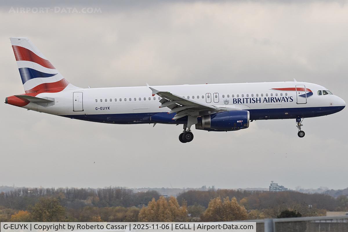 G-EUYK, 2010 Airbus A320-232 C/N 4551, London Heathrow Airport