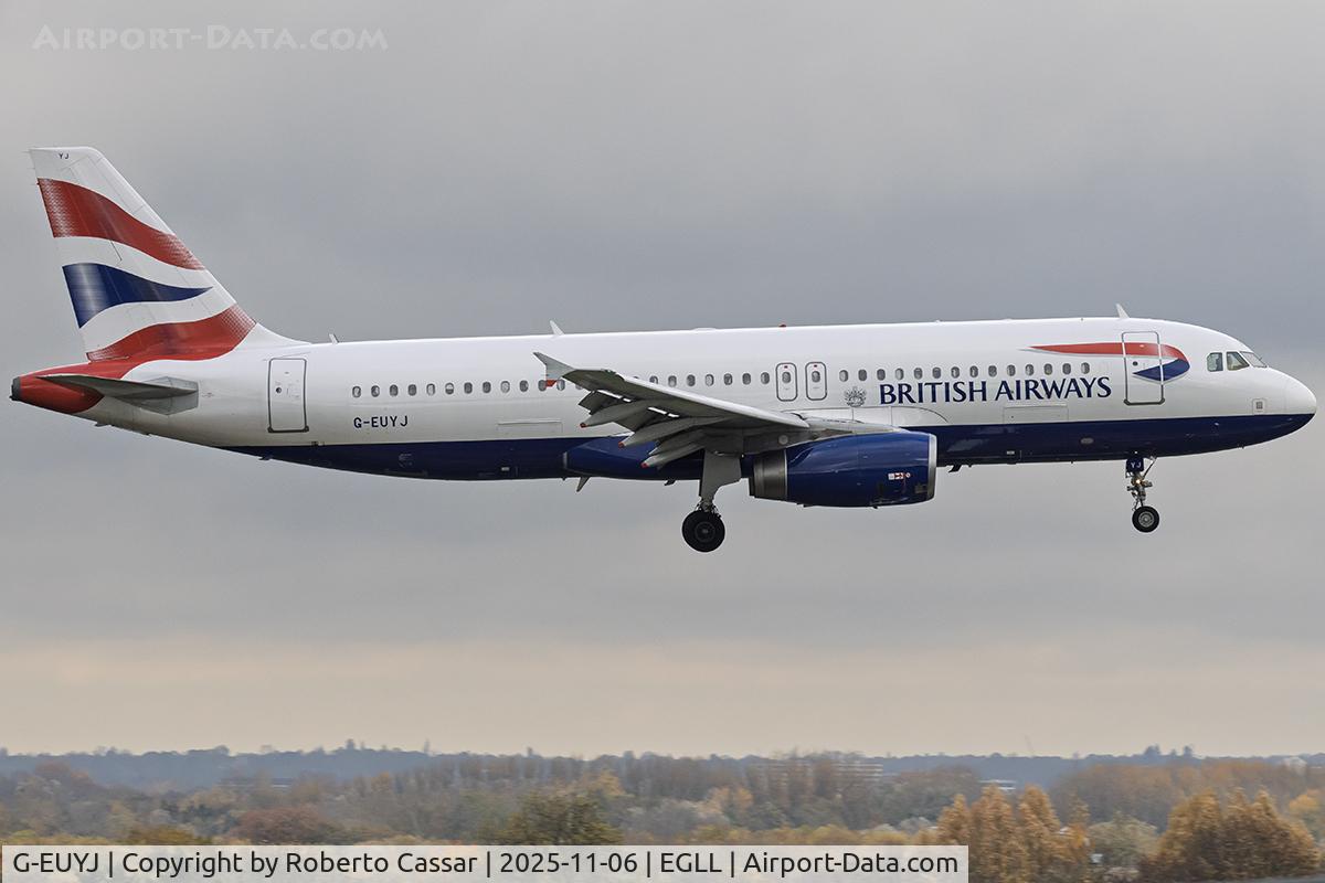 G-EUYJ, 2010 Airbus A320-232 C/N 4464, London Heathrow Airport