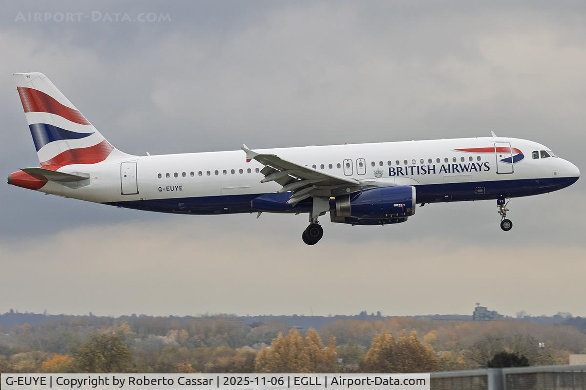 G-EUYE, 2009 Airbus A320-232 C/N 3912, London Heathrow Airport