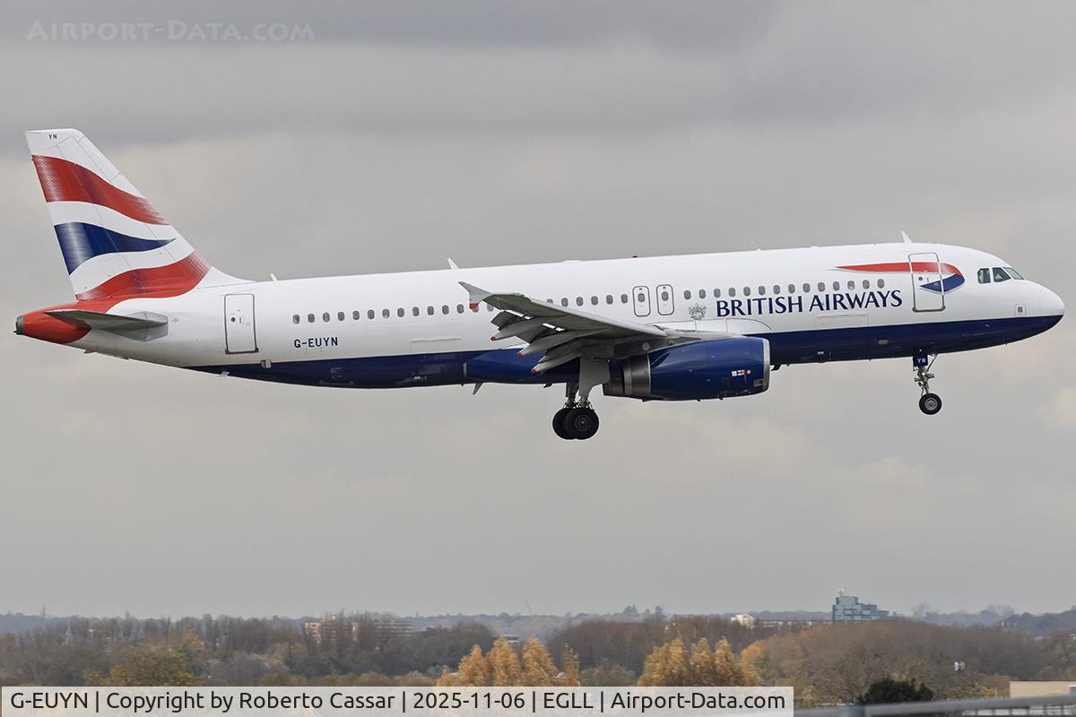 G-EUYN, 2011 Airbus A320-232 C/N 4975, London Heathrow Airport