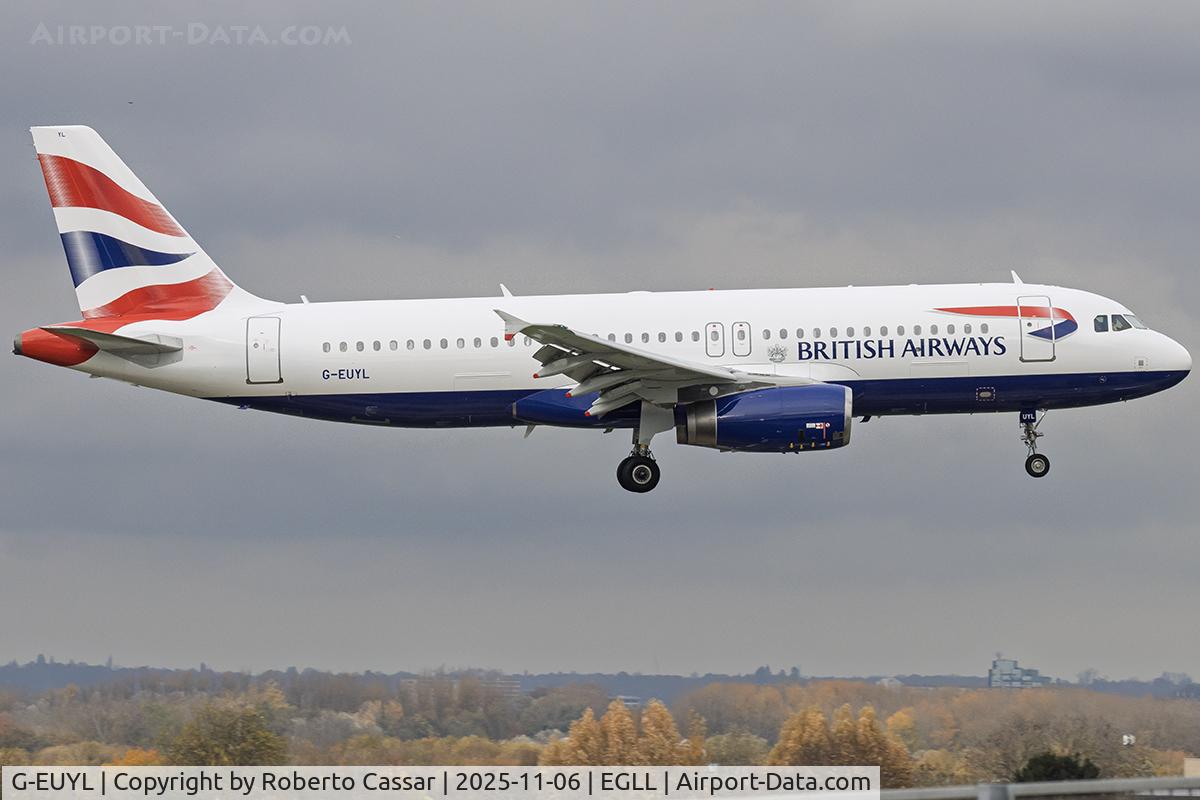 G-EUYL, 2011 Airbus A320-232 C/N 4725, London Heathrow Airport