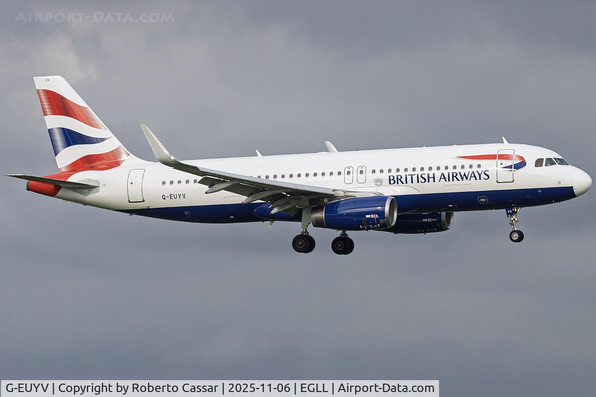 G-EUYV, 2014 Airbus A320-232 C/N 6091, London Heathrow Airport