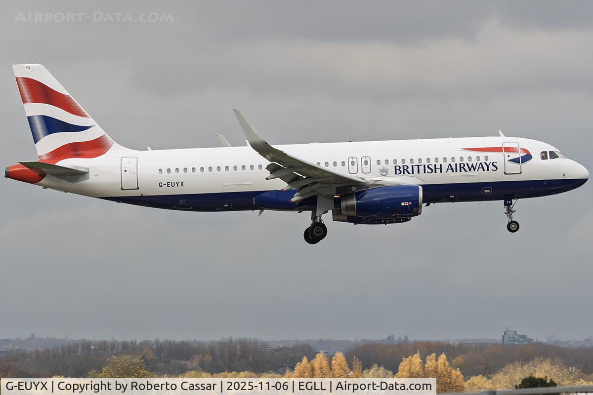 G-EUYX, 2014 Airbus A320-232 C/N 6155, London Heathrow Airport