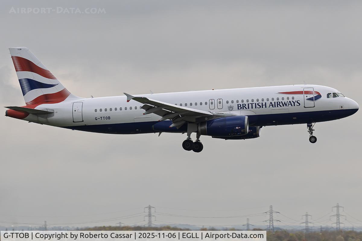 G-TTOB, 2001 Airbus A320-232 C/N 1687, London Heathrow Airport